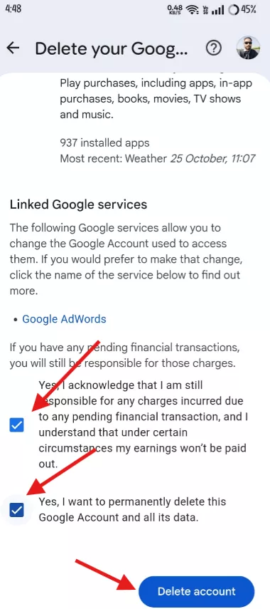 Google account delete kaise kare