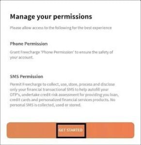 FreeCharge Permissins