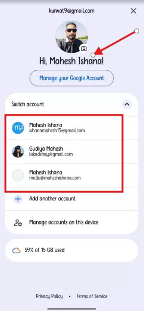google khata kaise delete kare